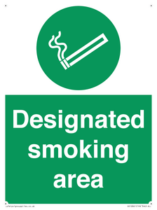 Designated smoking area